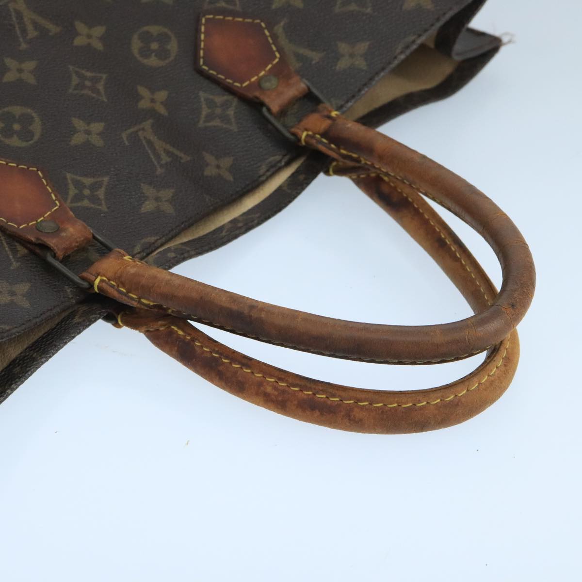 LOUIS VUITTON Monogram Sac Plat Hand Bag M51140 LV 106408
