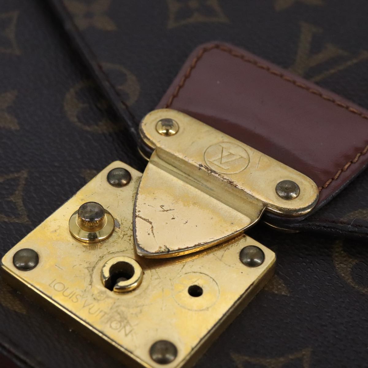LOUIS VUITTON Monogram Monceau 28 Hand Bag 2way M51185 LV 106412