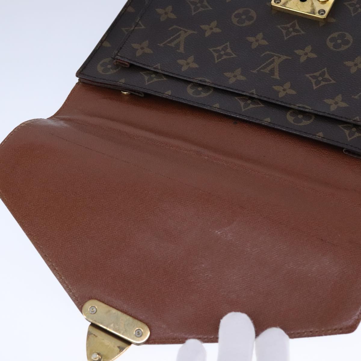 LOUIS VUITTON Monogram Monceau 28 Hand Bag 2way M51185 LV 106412