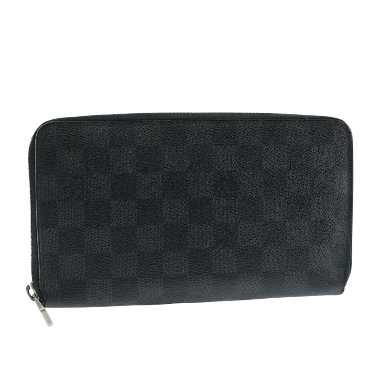 LOUIS VUITTON Damier Graphite Zippy Organizer Long Wallet N63077 LV 106425