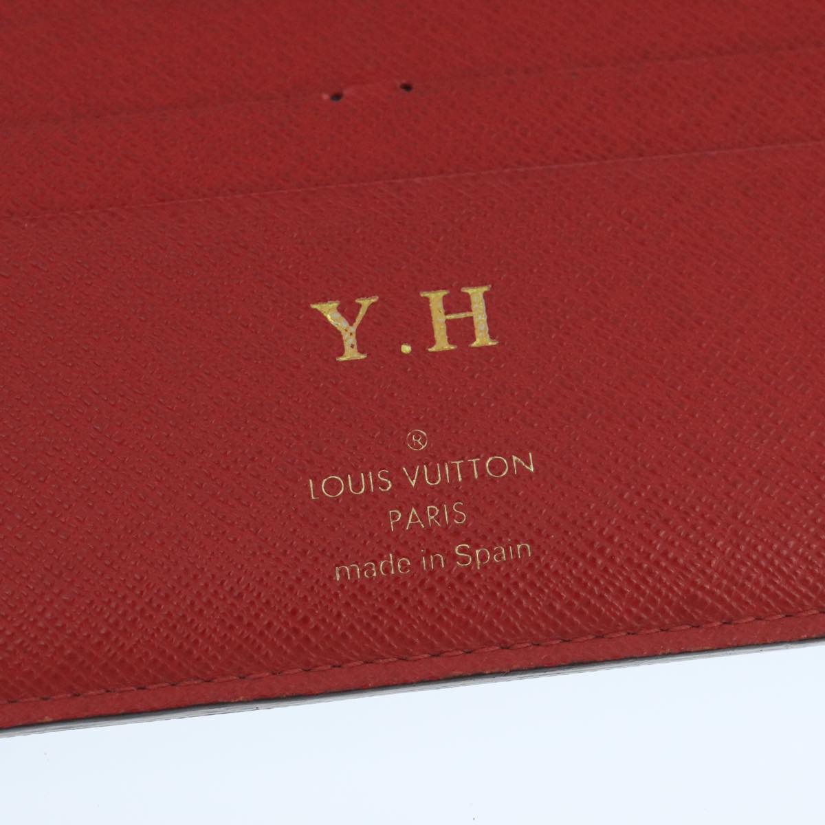 LOUIS VUITTON Monogram Portefeuille Insolite Long Wallet Red M60250 106427