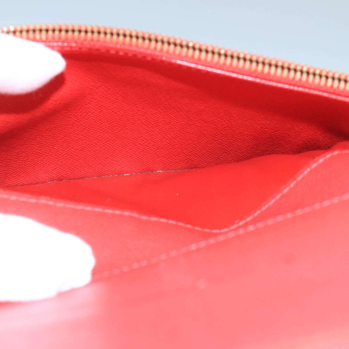 LOUIS VUITTON Monogram Portefeuille Insolite Long Wallet Red M60250 106427