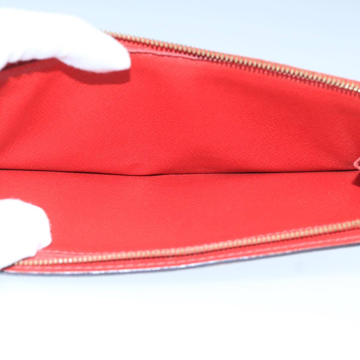LOUIS VUITTON Monogram Portefeuille Insolite Long Wallet Red M60250 106427