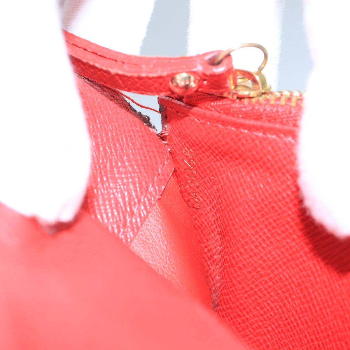 LOUIS VUITTON Monogram Portefeuille Insolite Long Wallet Red M60250 106427