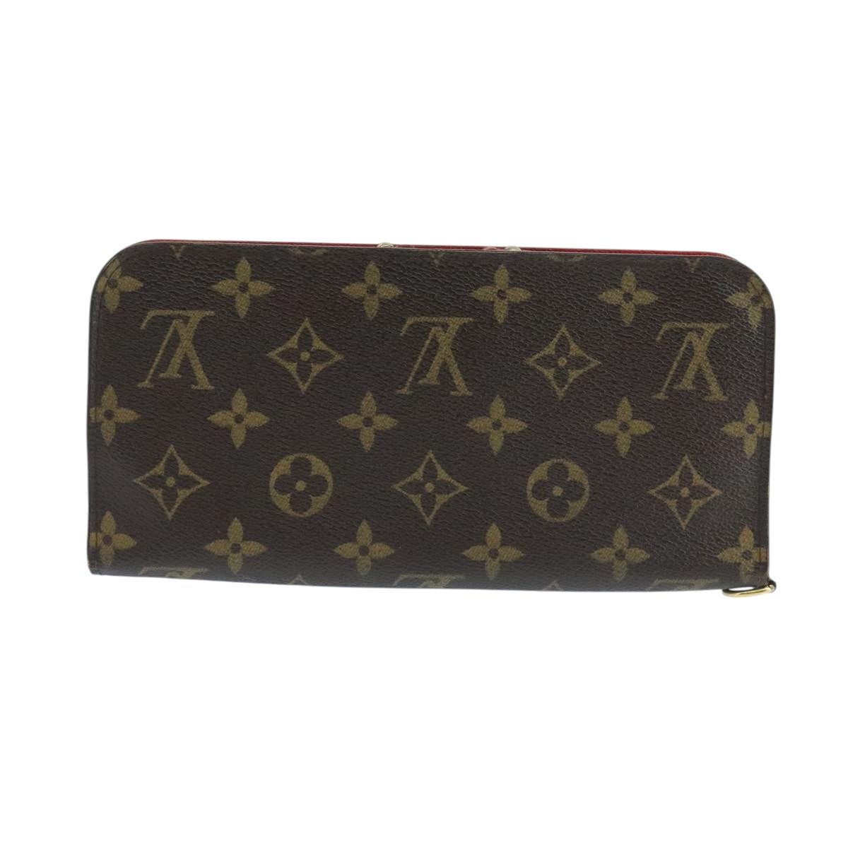 LOUIS VUITTON Monogram Portefeuille Insolite Long Wallet Red M60250 106427