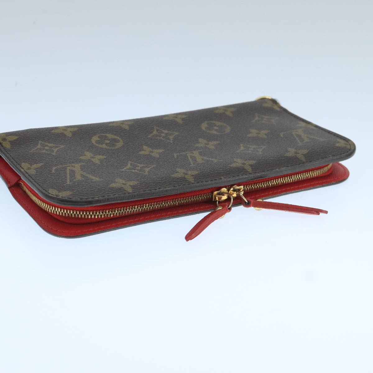 LOUIS VUITTON Monogram Portefeuille Insolite Long Wallet Red M60250 106427