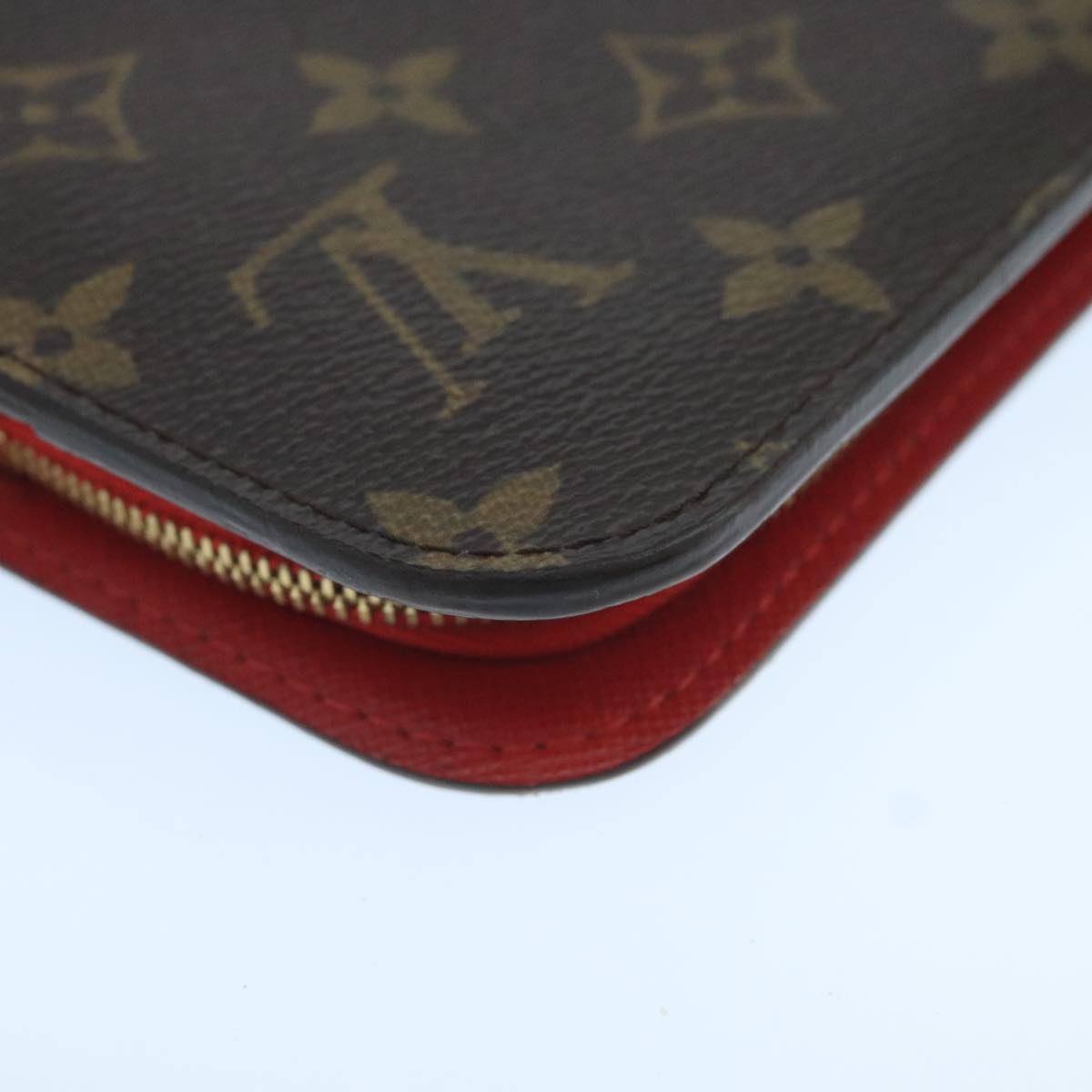 LOUIS VUITTON Monogram Portefeuille Insolite Long Wallet Red M60250 106427