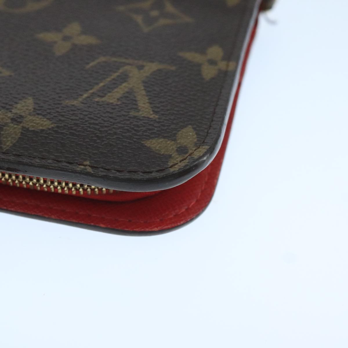 LOUIS VUITTON Monogram Portefeuille Insolite Long Wallet Red M60250 106427