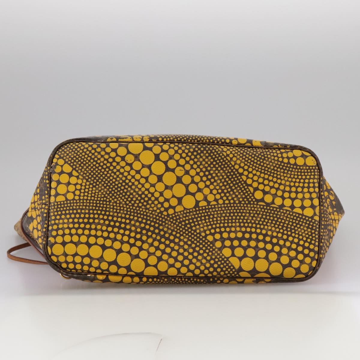 LOUIS VUITTON Monogram Yayoi Kusama Neverfull MM Bag Yellow M40685 106432