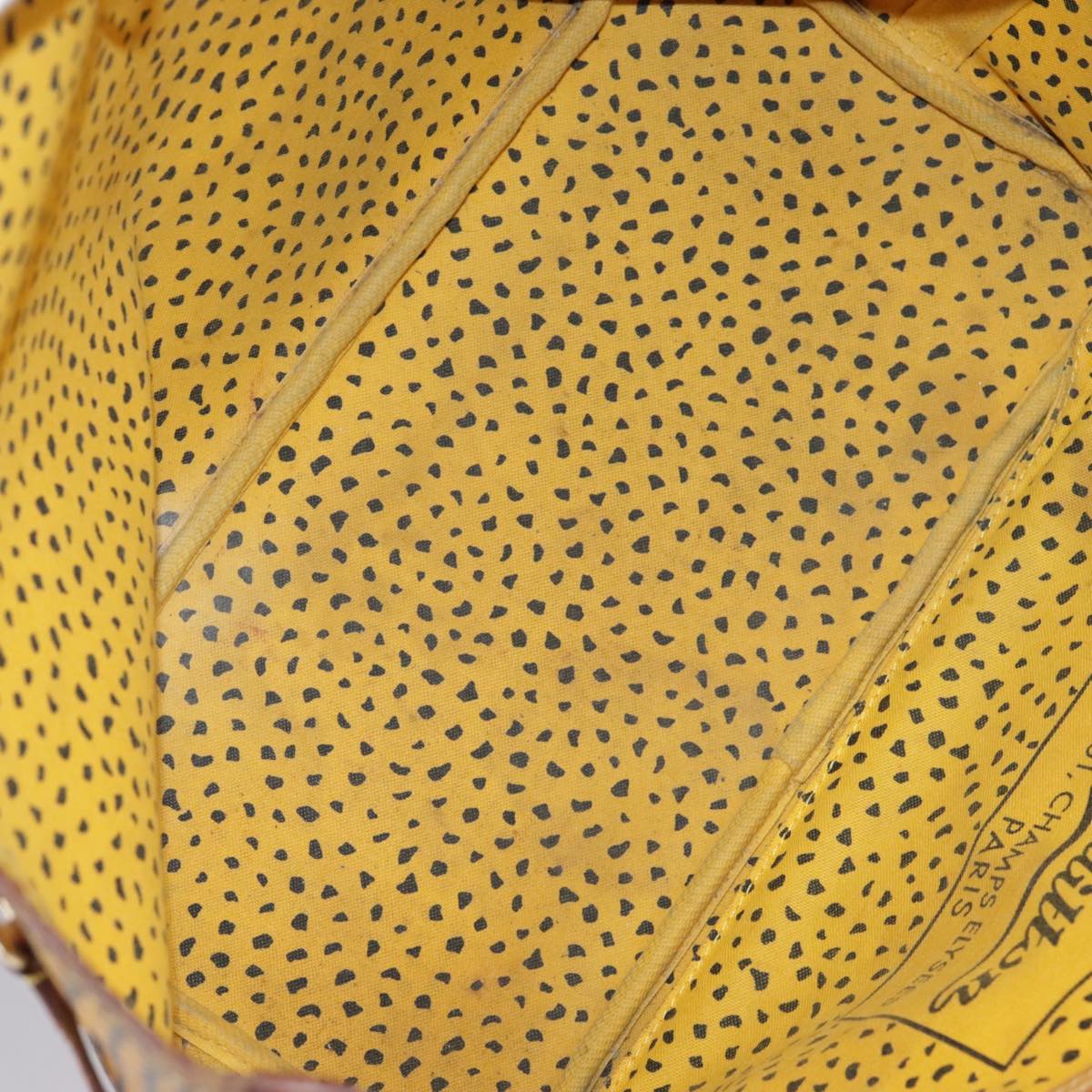 LOUIS VUITTON Monogram Yayoi Kusama Neverfull MM Bag Yellow M40685 106432