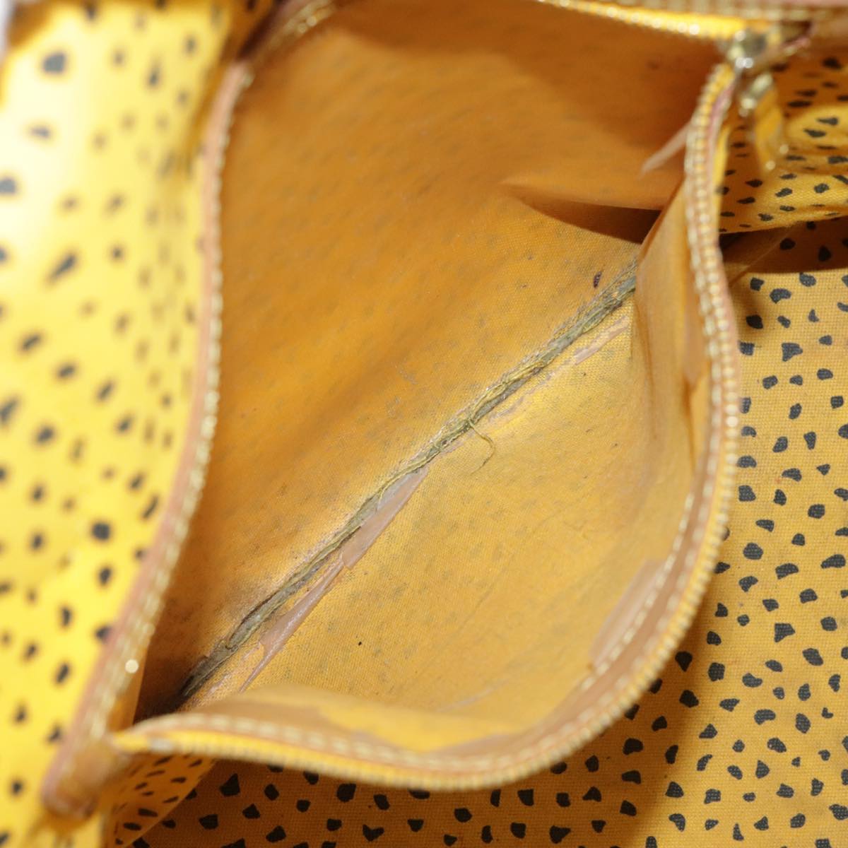 LOUIS VUITTON Monogram Yayoi Kusama Neverfull MM Bag Yellow M40685 106432