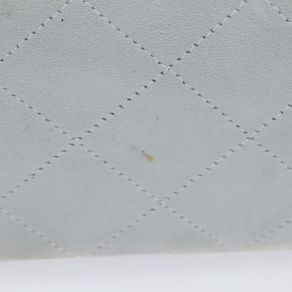 CHANEL Matelasse Chain Shoulder Bag Suede Light Blue Gold CC 106433A
