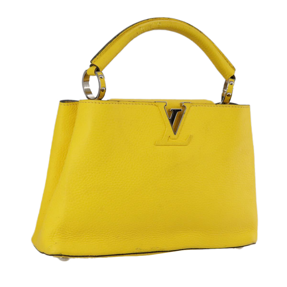 LOUIS VUITTON Capusine BB Bag Taurillon Leather 2way Yellow M59434 106437