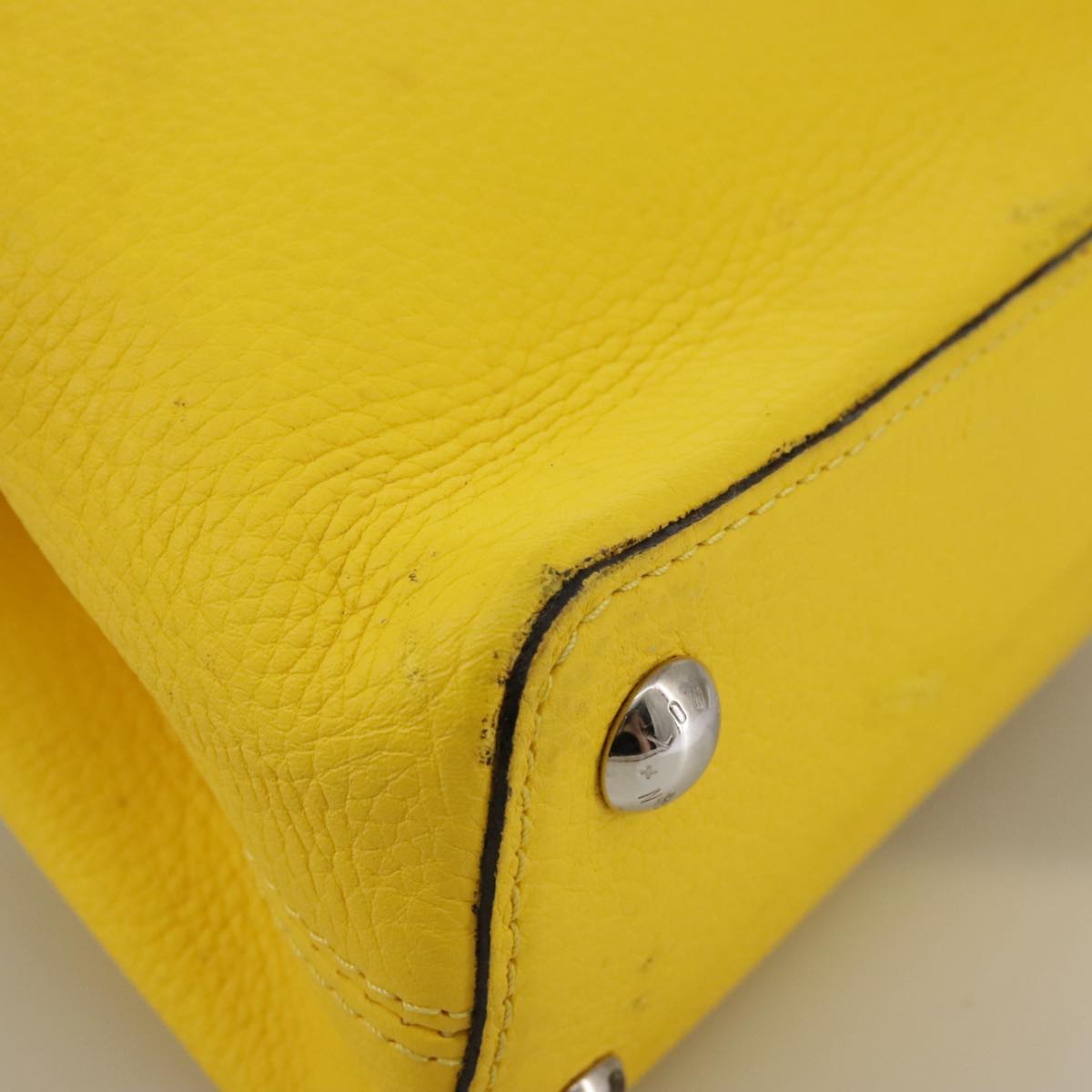 LOUIS VUITTON Capusine BB Bag Taurillon Leather 2way Yellow M59434 106437