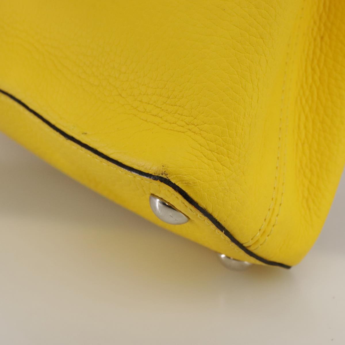 LOUIS VUITTON Capusine BB Bag Taurillon Leather 2way Yellow M59434 106437