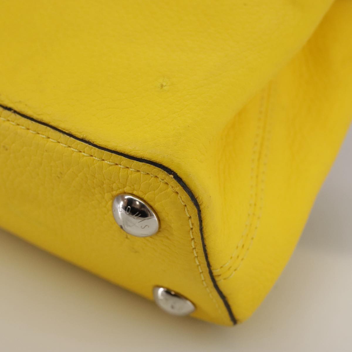 LOUIS VUITTON Capusine BB Bag Taurillon Leather 2way Yellow M59434 106437