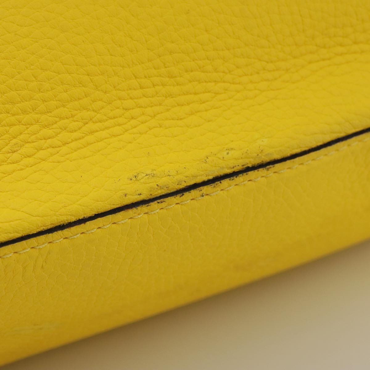 LOUIS VUITTON Capusine BB Bag Taurillon Leather 2way Yellow M59434 106437