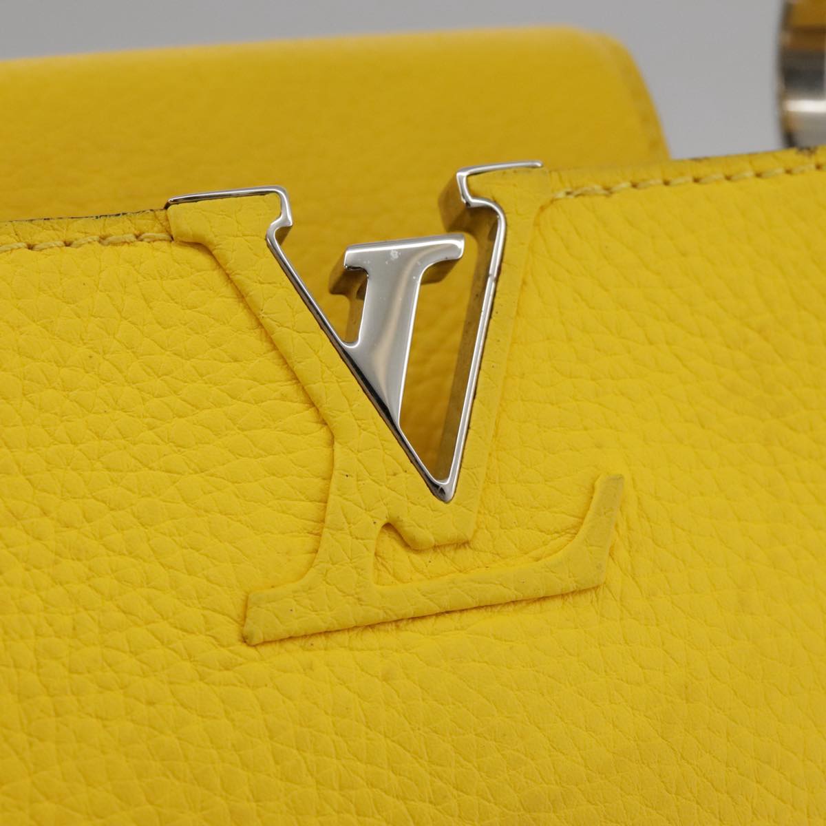 LOUIS VUITTON Capusine BB Bag Taurillon Leather 2way Yellow M59434 106437
