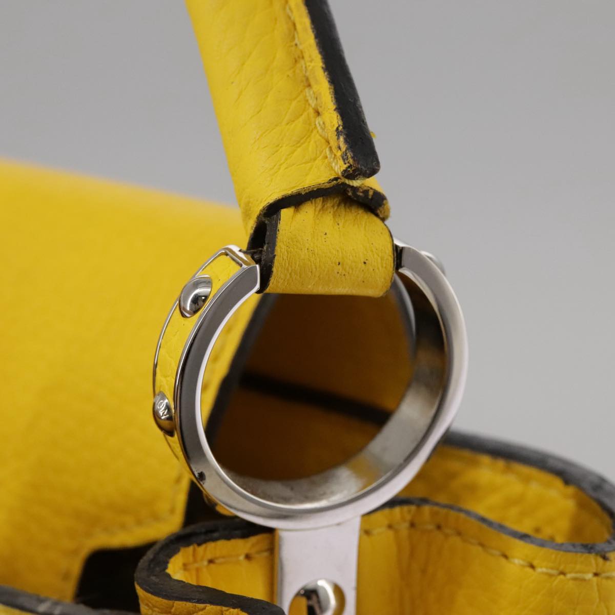 LOUIS VUITTON Capusine BB Bag Taurillon Leather 2way Yellow M59434 106437