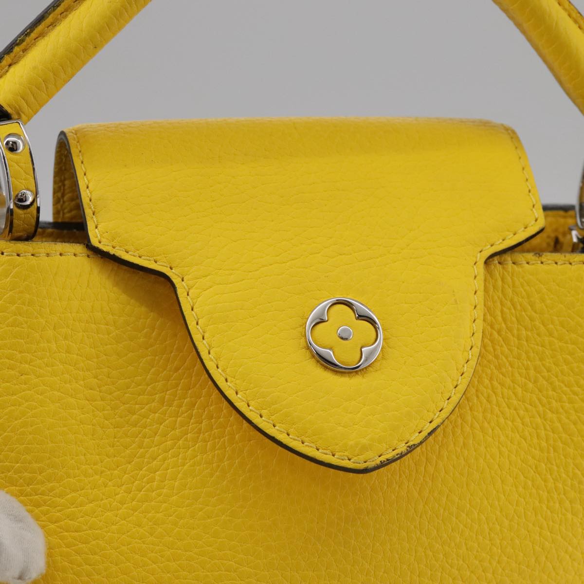 LOUIS VUITTON Capusine BB Bag Taurillon Leather 2way Yellow M59434 106437