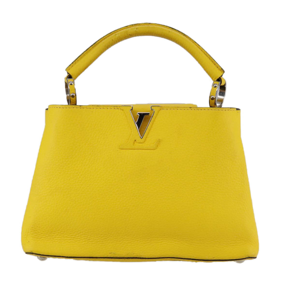 LOUIS VUITTON Capusine BB Bag Taurillon Leather 2way Yellow M59434 106437