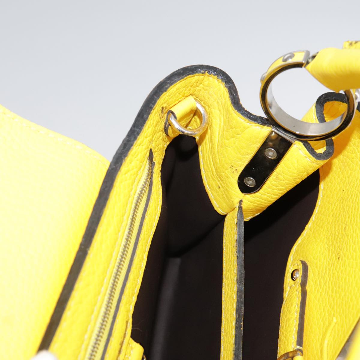 LOUIS VUITTON Capusine BB Bag Taurillon Leather 2way Yellow M59434 106437