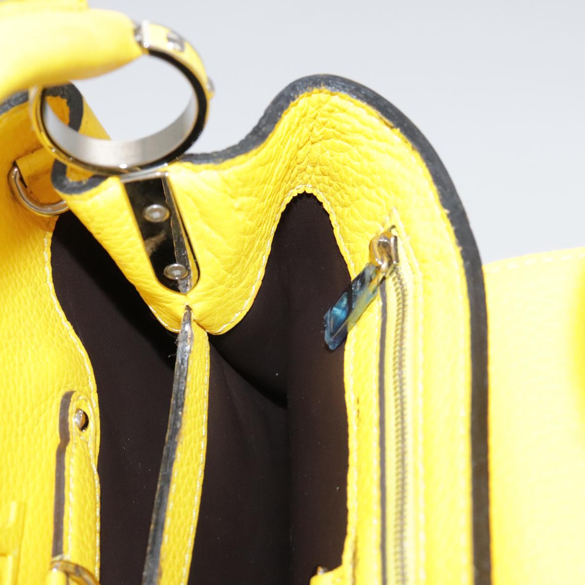 LOUIS VUITTON Capusine BB Bag Taurillon Leather 2way Yellow M59434 106437