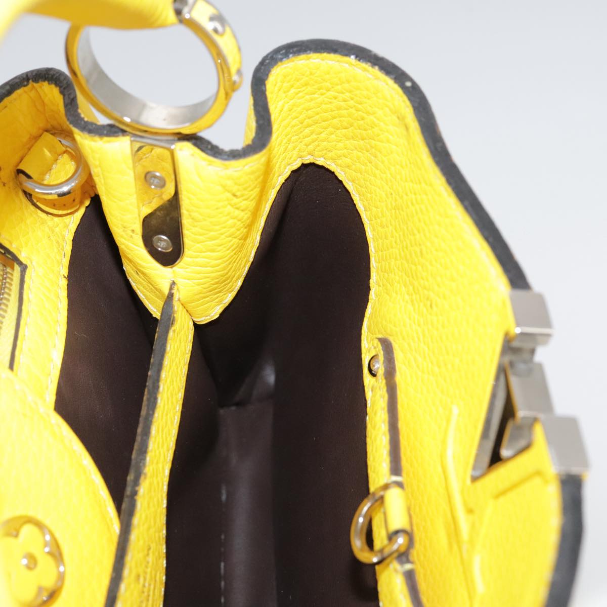LOUIS VUITTON Capusine BB Bag Taurillon Leather 2way Yellow M59434 106437