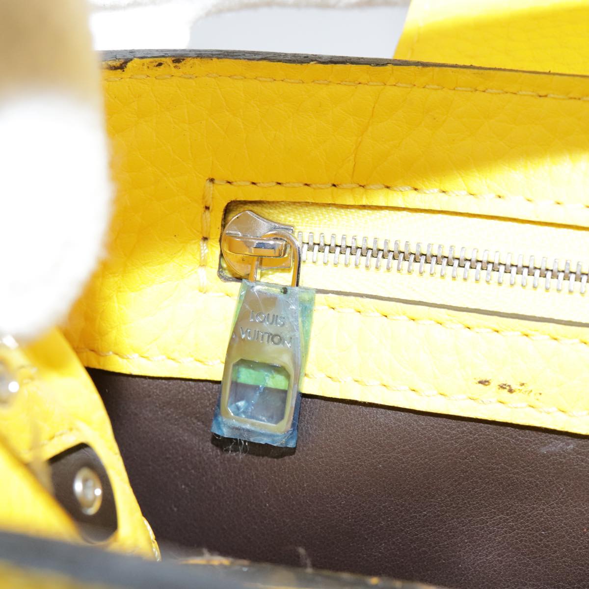 LOUIS VUITTON Capusine BB Bag Taurillon Leather 2way Yellow M59434 106437