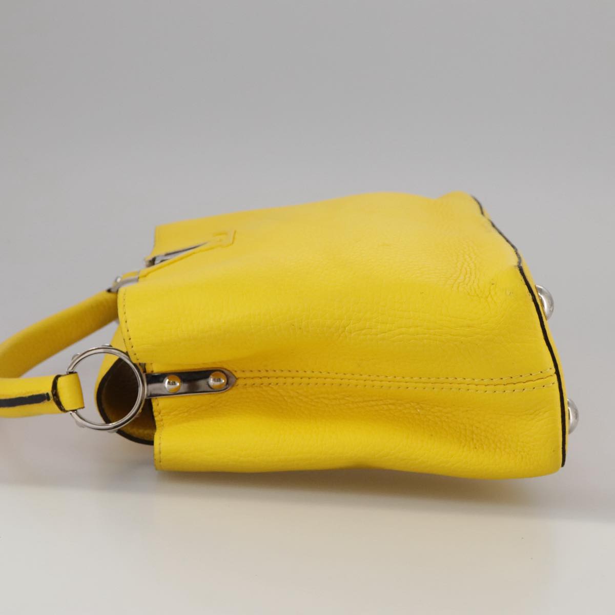 LOUIS VUITTON Capusine BB Bag Taurillon Leather 2way Yellow M59434 106437