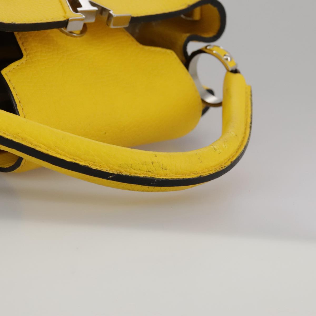 LOUIS VUITTON Capusine BB Bag Taurillon Leather 2way Yellow M59434 106437