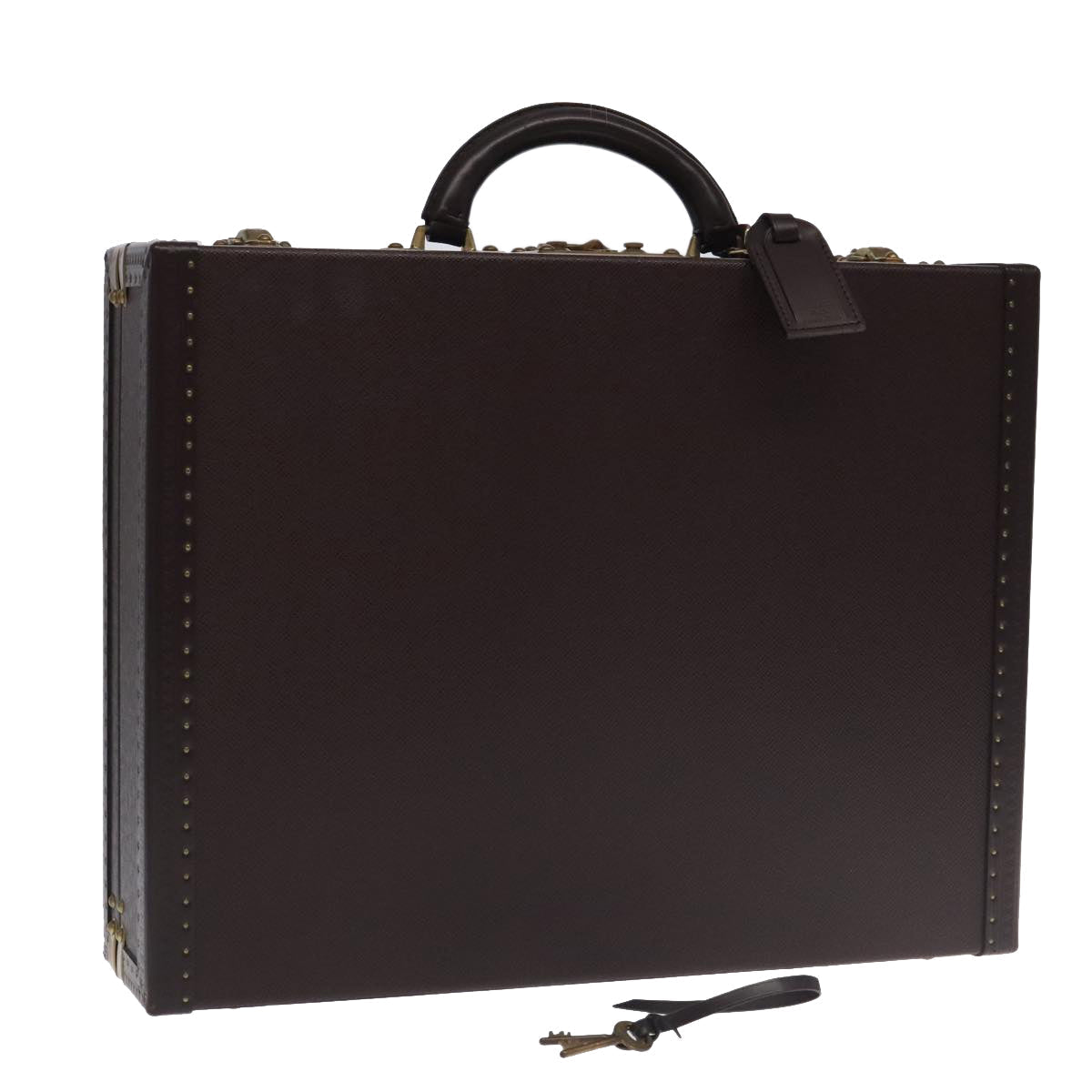 LOUIS VUITTON Taiga Leather Diplomat Trunk SPO Acajou M30016 LV 106438S