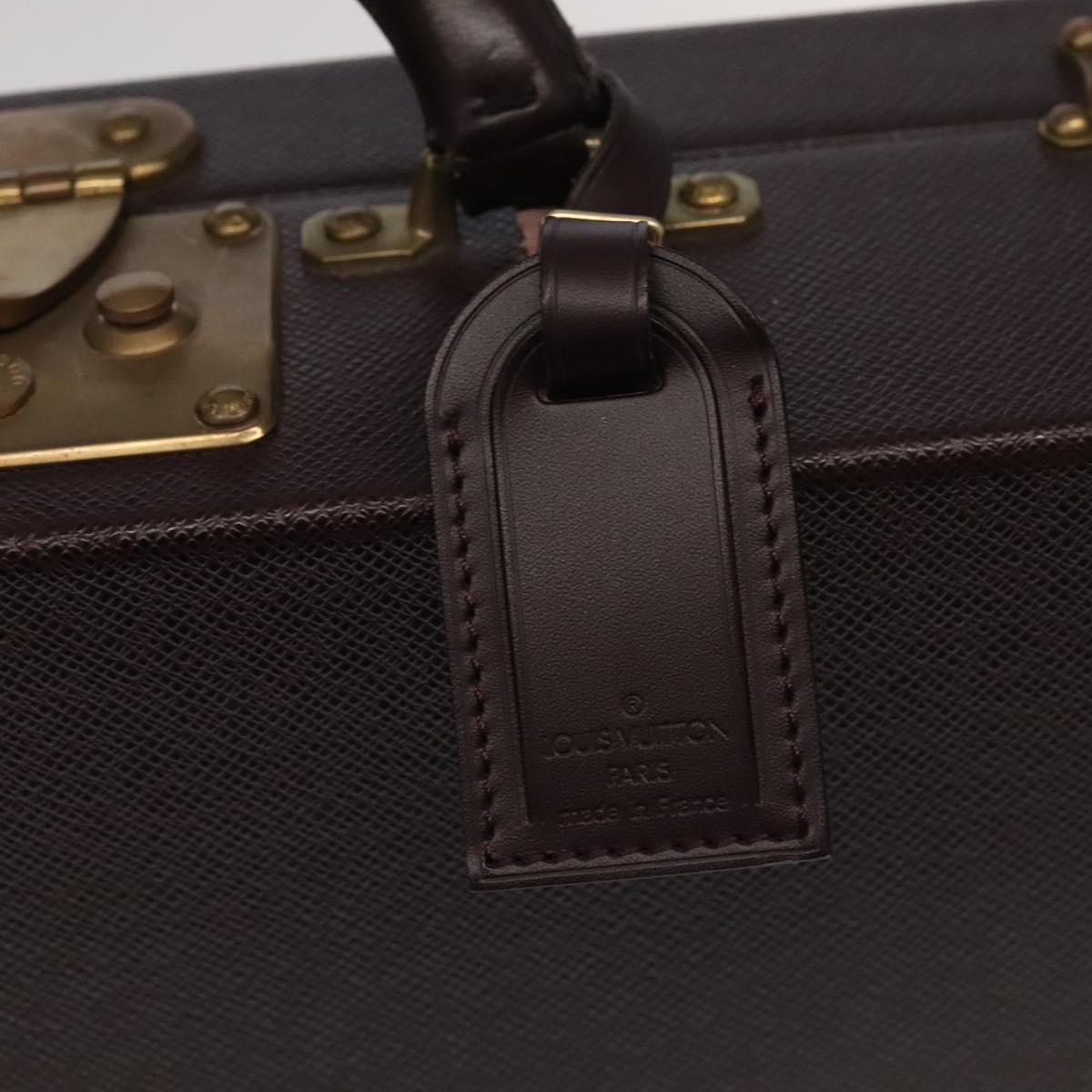 LOUIS VUITTON Taiga Leather Diplomat Trunk SPO Acajou M30016 LV 106438S