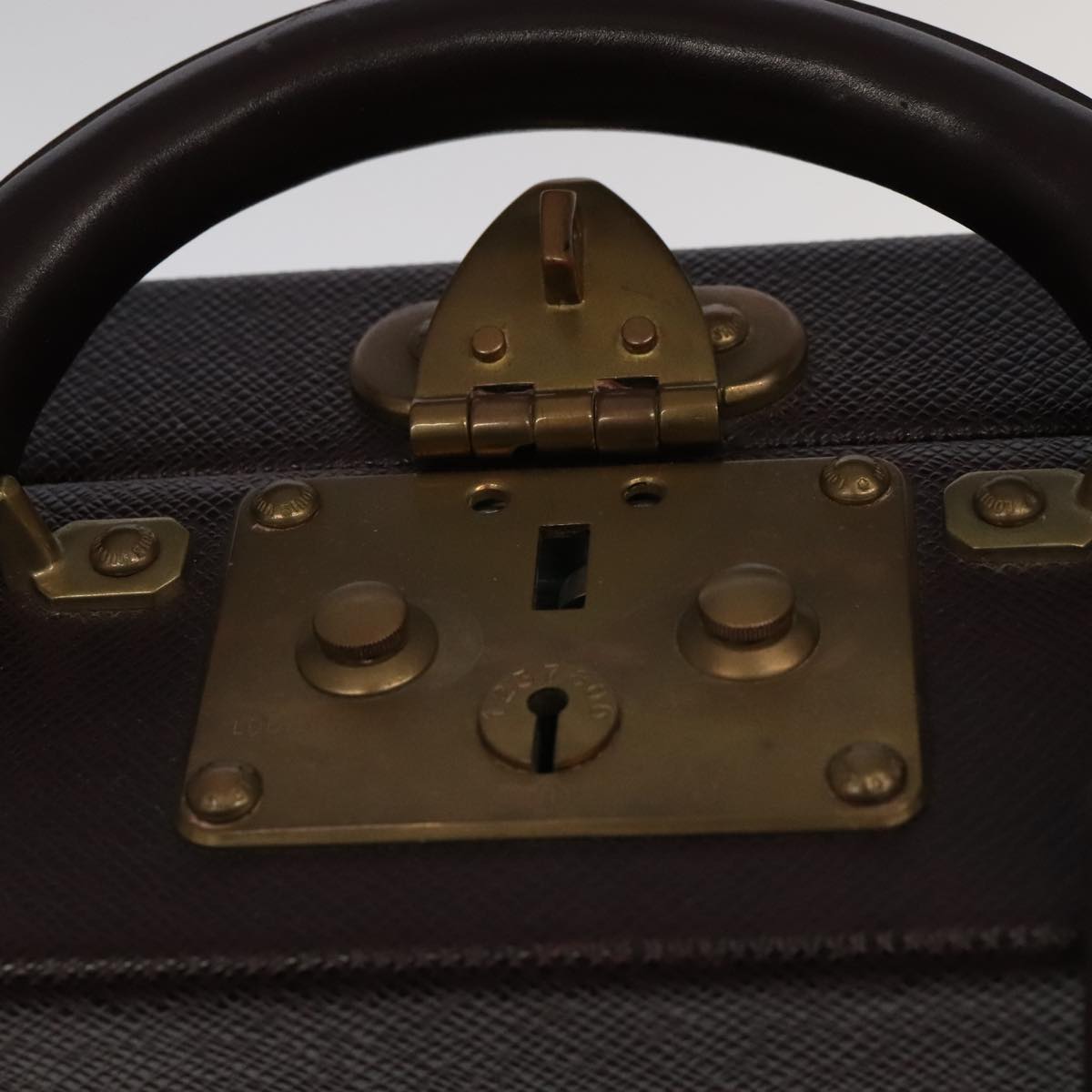LOUIS VUITTON Taiga Leather Diplomat Trunk SPO Acajou M30016 LV 106438S