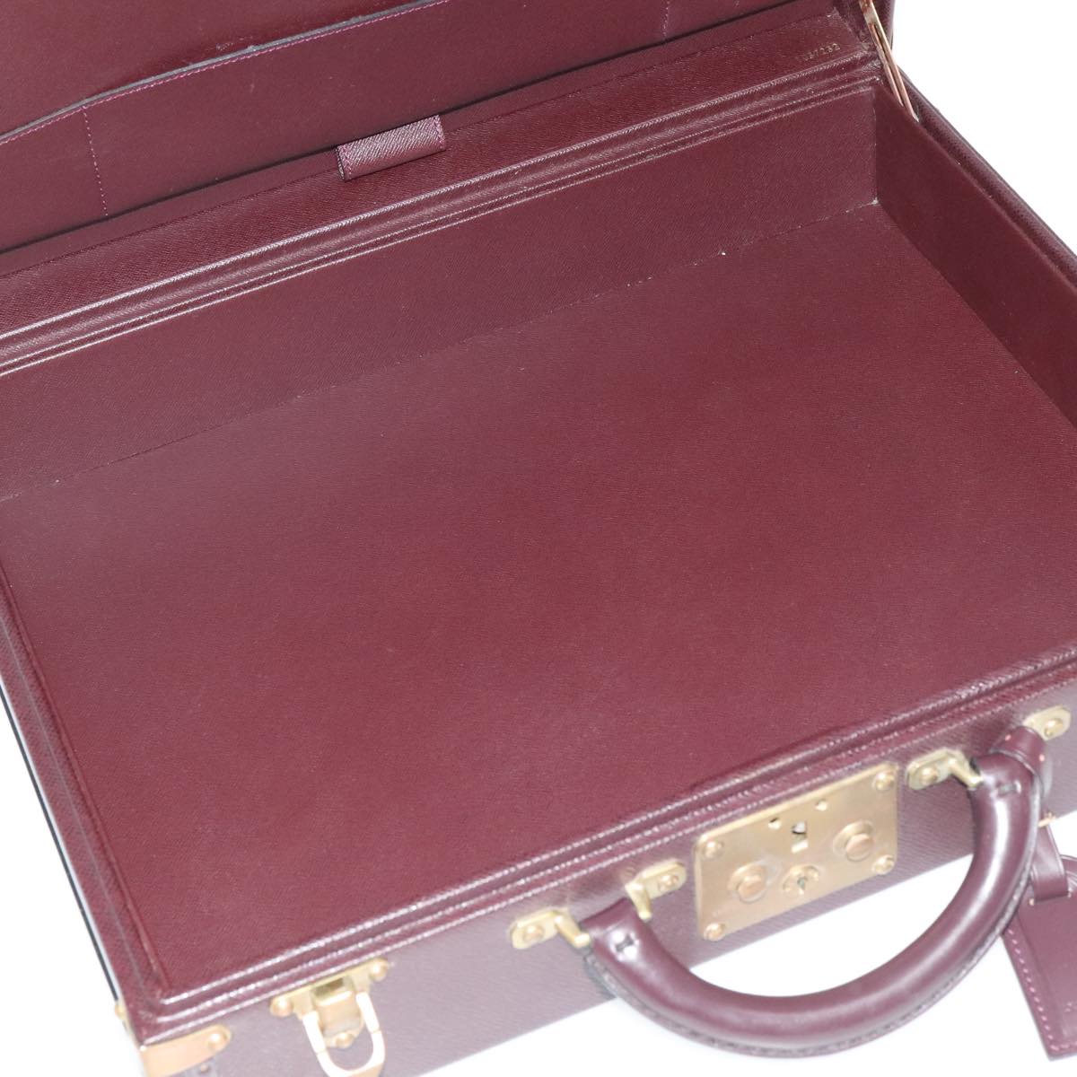 LOUIS VUITTON Taiga Leather Diplomat Trunk SPO Acajou M30016 LV 106438S