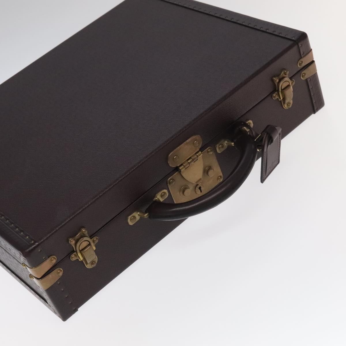 LOUIS VUITTON Taiga Leather Diplomat Trunk SPO Acajou M30016 LV 106438S