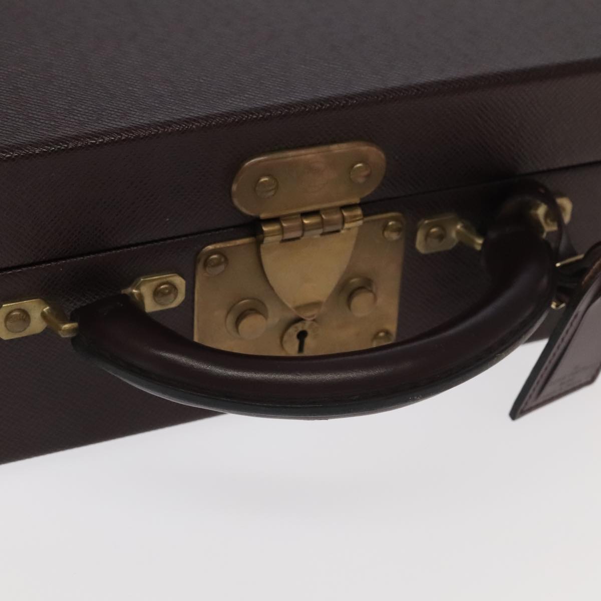 LOUIS VUITTON Taiga Leather Diplomat Trunk SPO Acajou M30016 LV 106438S