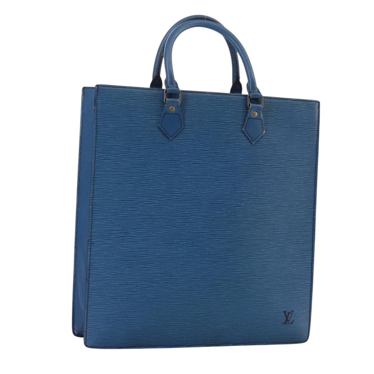LOUIS VUITTON Epi Sac Plat Hand Bag Blue M52075 LV 106541