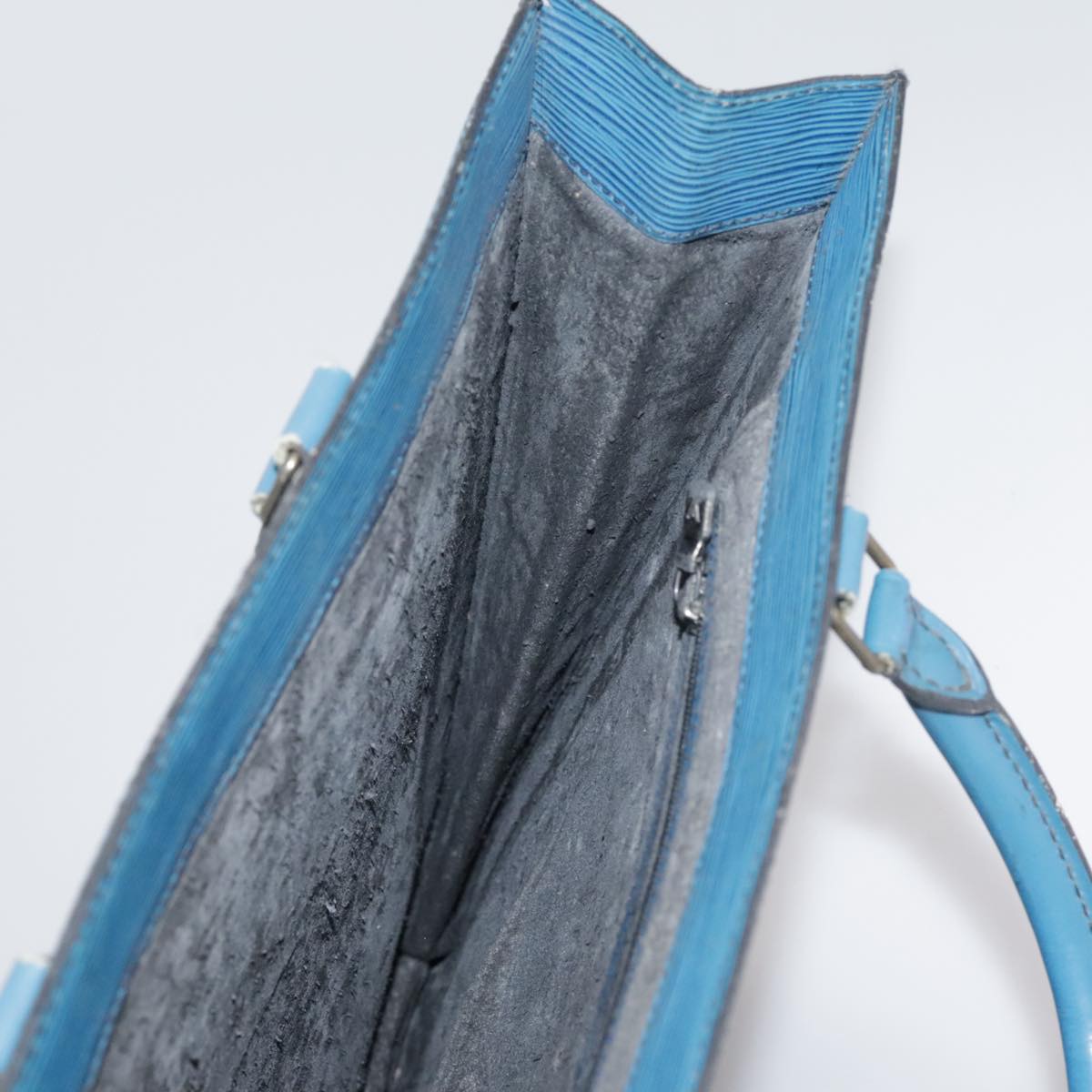 LOUIS VUITTON Epi Sac Plat Hand Bag Blue M52075 LV 106541