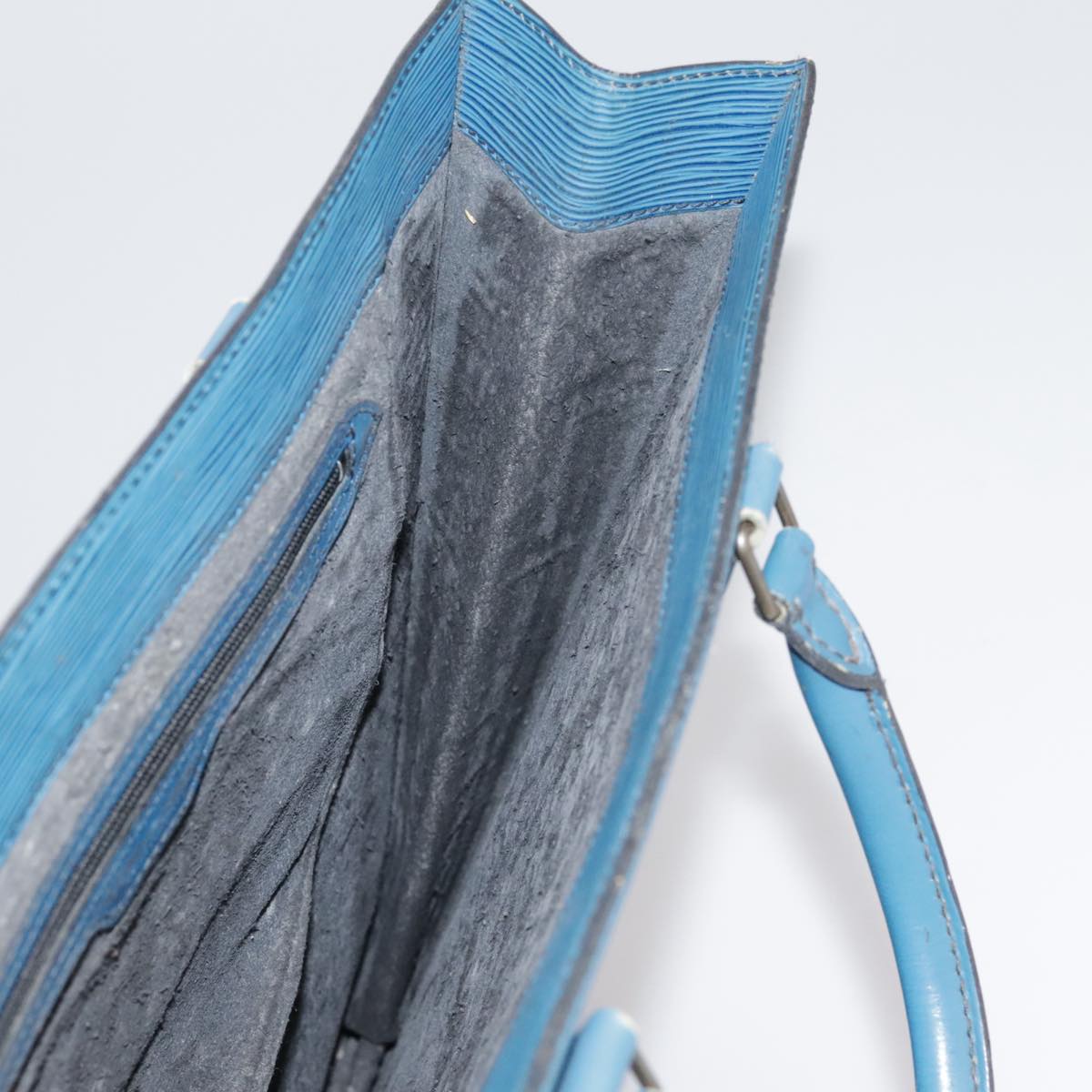 LOUIS VUITTON Epi Sac Plat Hand Bag Blue M52075 LV 106541