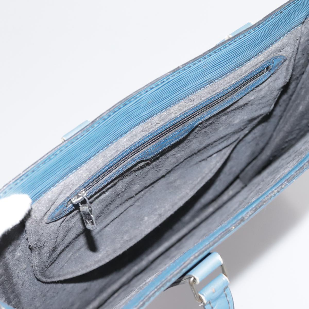 LOUIS VUITTON Epi Sac Plat Hand Bag Blue M52075 LV 106541