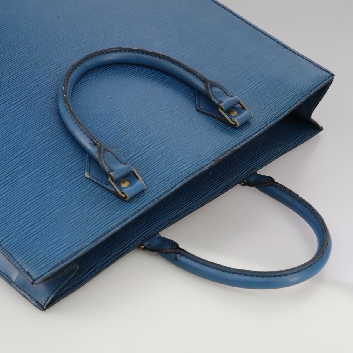 LOUIS VUITTON Epi Sac Plat Hand Bag Blue M52075 LV 106541