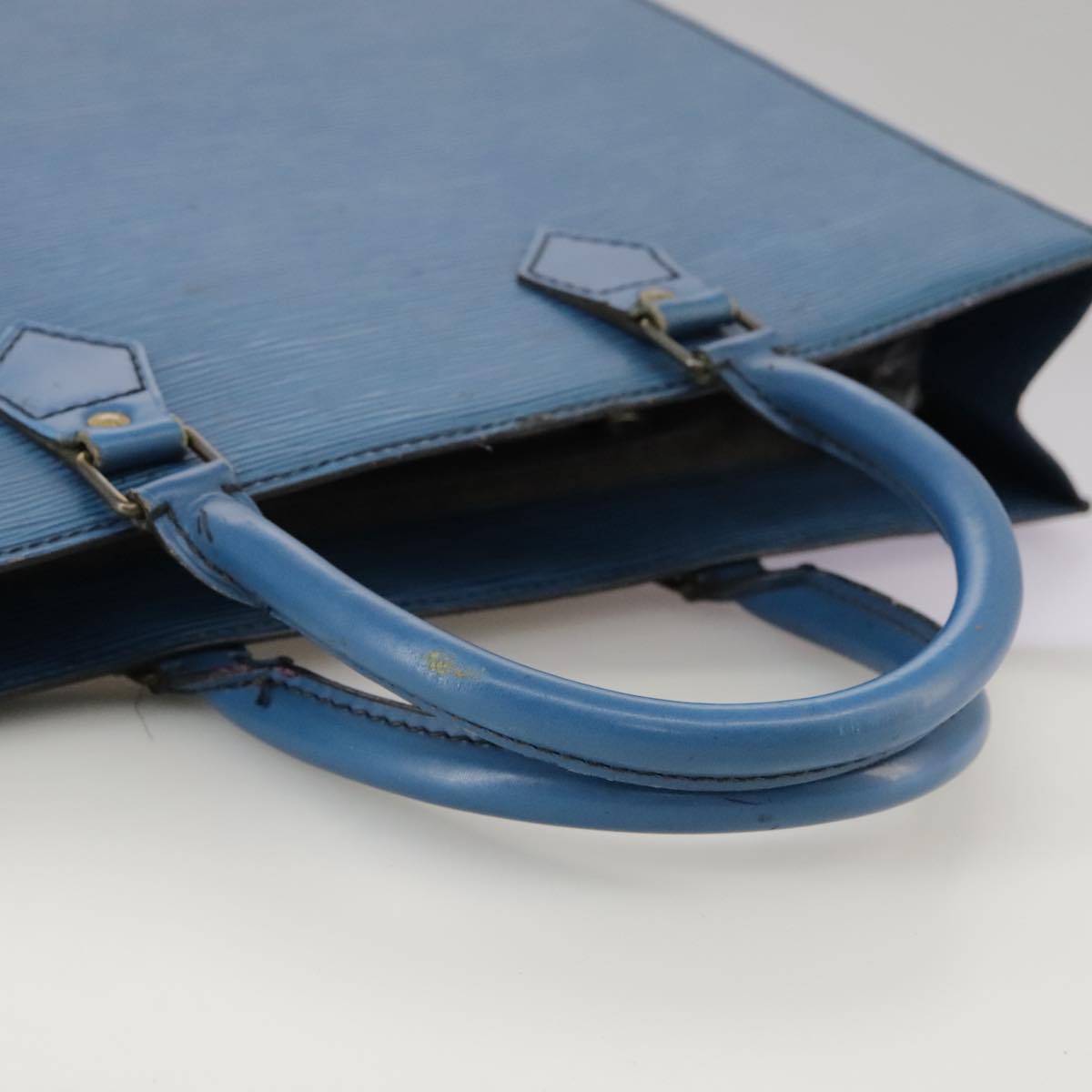 LOUIS VUITTON Epi Sac Plat Hand Bag Blue M52075 LV 106541