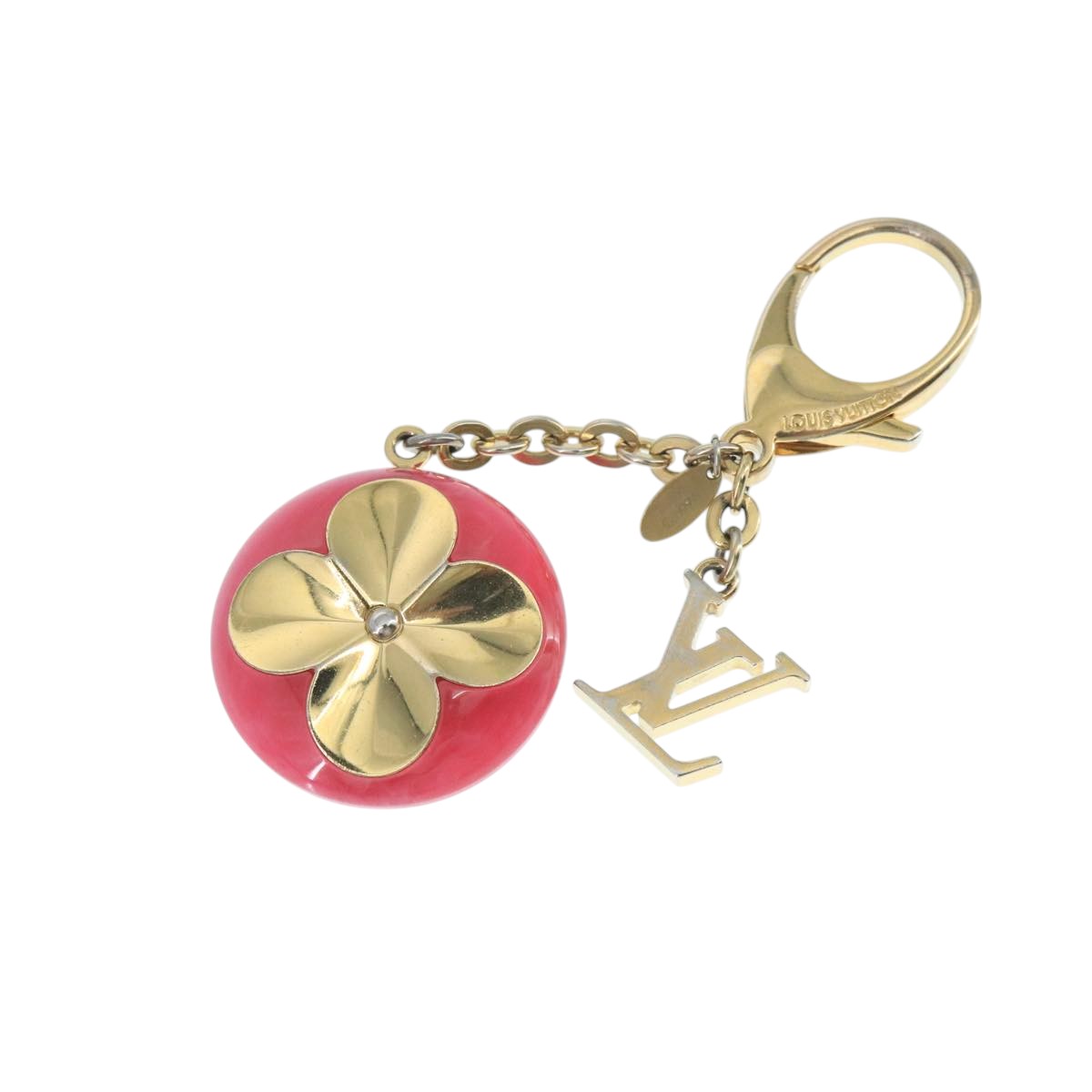 LOUIS VUITTON Hollow Flower Key Holder Gold M66975 LV 106635