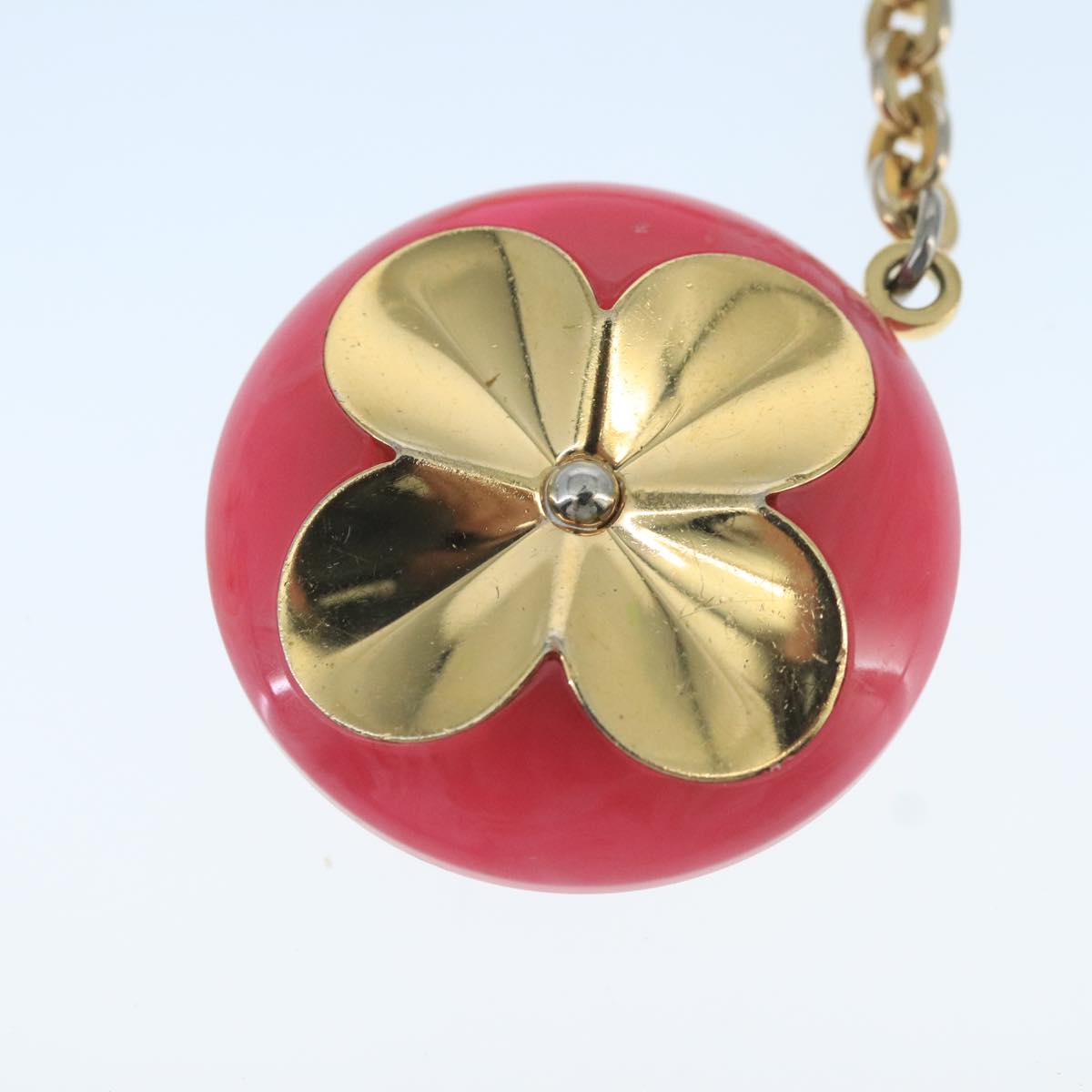 LOUIS VUITTON Hollow Flower Key Holder Gold M66975 LV 106635