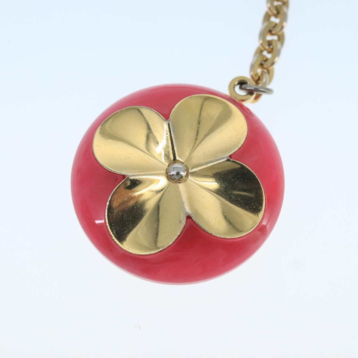 LOUIS VUITTON Hollow Flower Key Holder Gold M66975 LV 106635