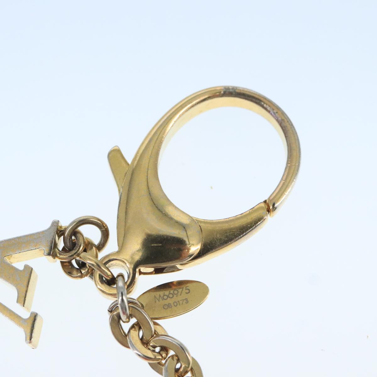 LOUIS VUITTON Hollow Flower Key Holder Gold M66975 LV 106635