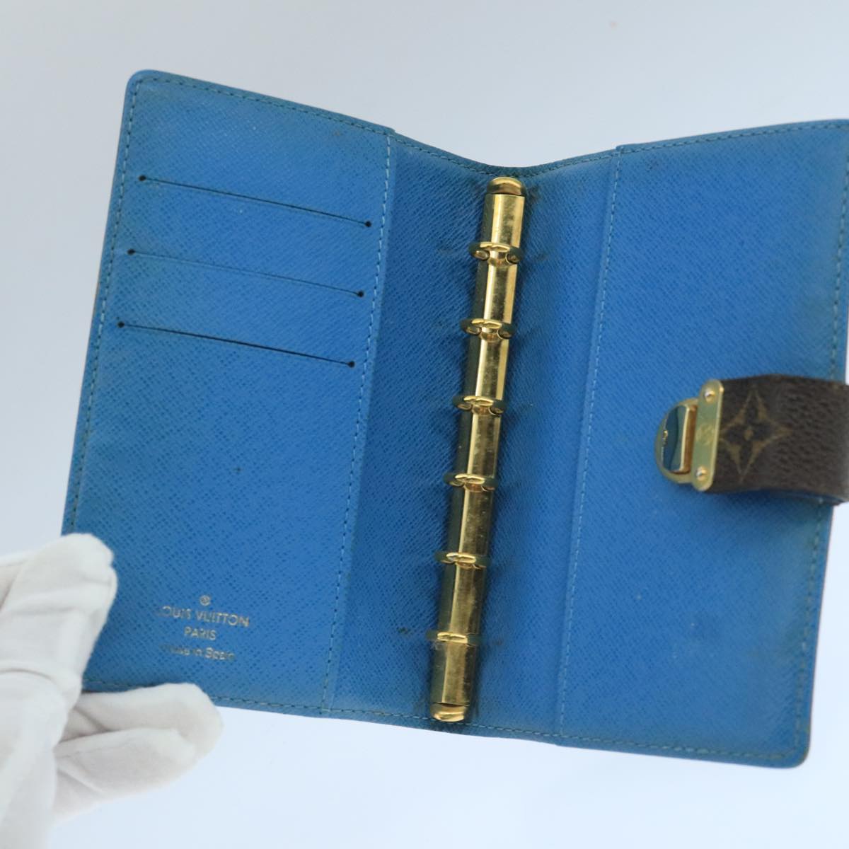 LOUIS VUITTON Monogram Agenda Koala PM Day Cover Blue R21014 LV 106637