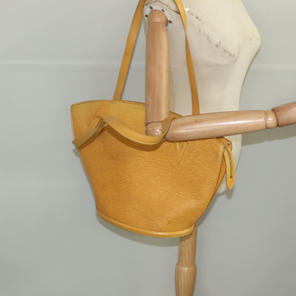 LOUIS VUITTON Epi Saint Jacques Shopping Shoulder Bag Yellow M52269 106652