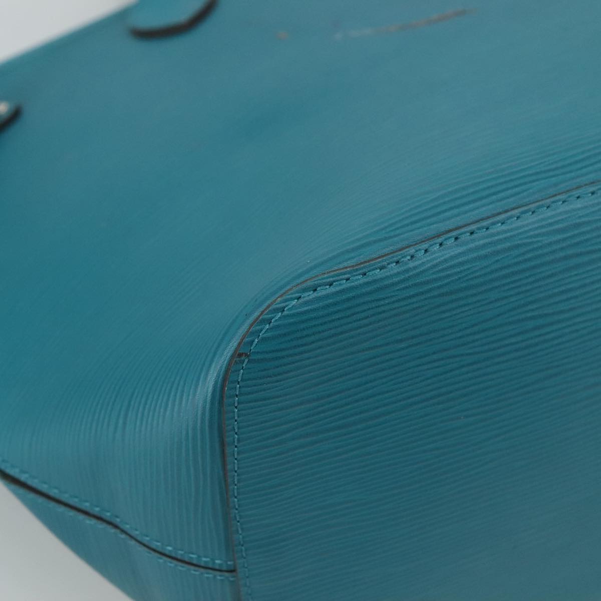 LOUIS VUITTON Epi Neverfull MM Tote Bag Cyan M40930 LV 106658